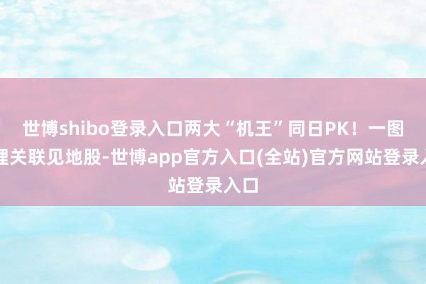 世博shibo登录入口两大“机王”同日PK！一图梳理关联见地股-世博app官方入口(全站)官方网站登录入口