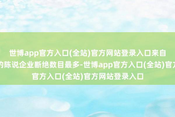 世博app官方入口(全站)官方网站登录入口来自于江苏、广东的陈说企业断绝数目最多-世博app官方入口(全站)官方网站登录入口