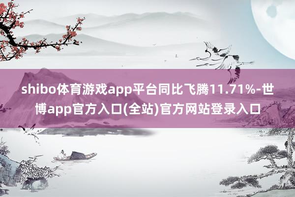 shibo体育游戏app平台同比飞腾11.71%-世博app官方入口(全站)官方网站登录入口