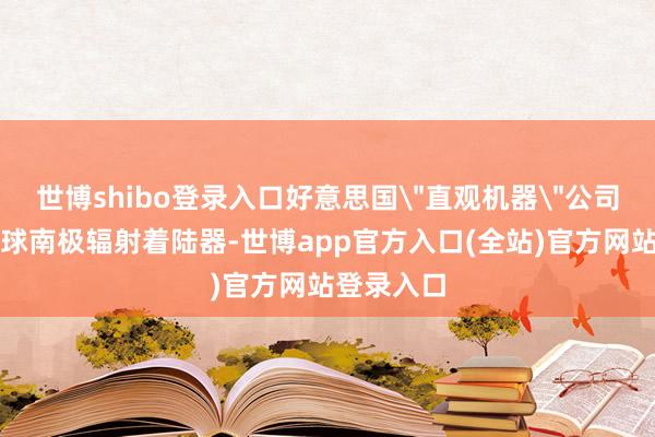世博shibo登录入口好意思国